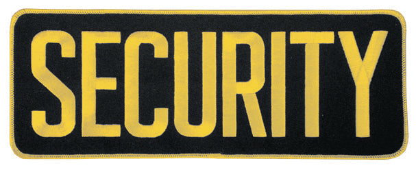 Security Black Emblem (10 7/8" x 4")