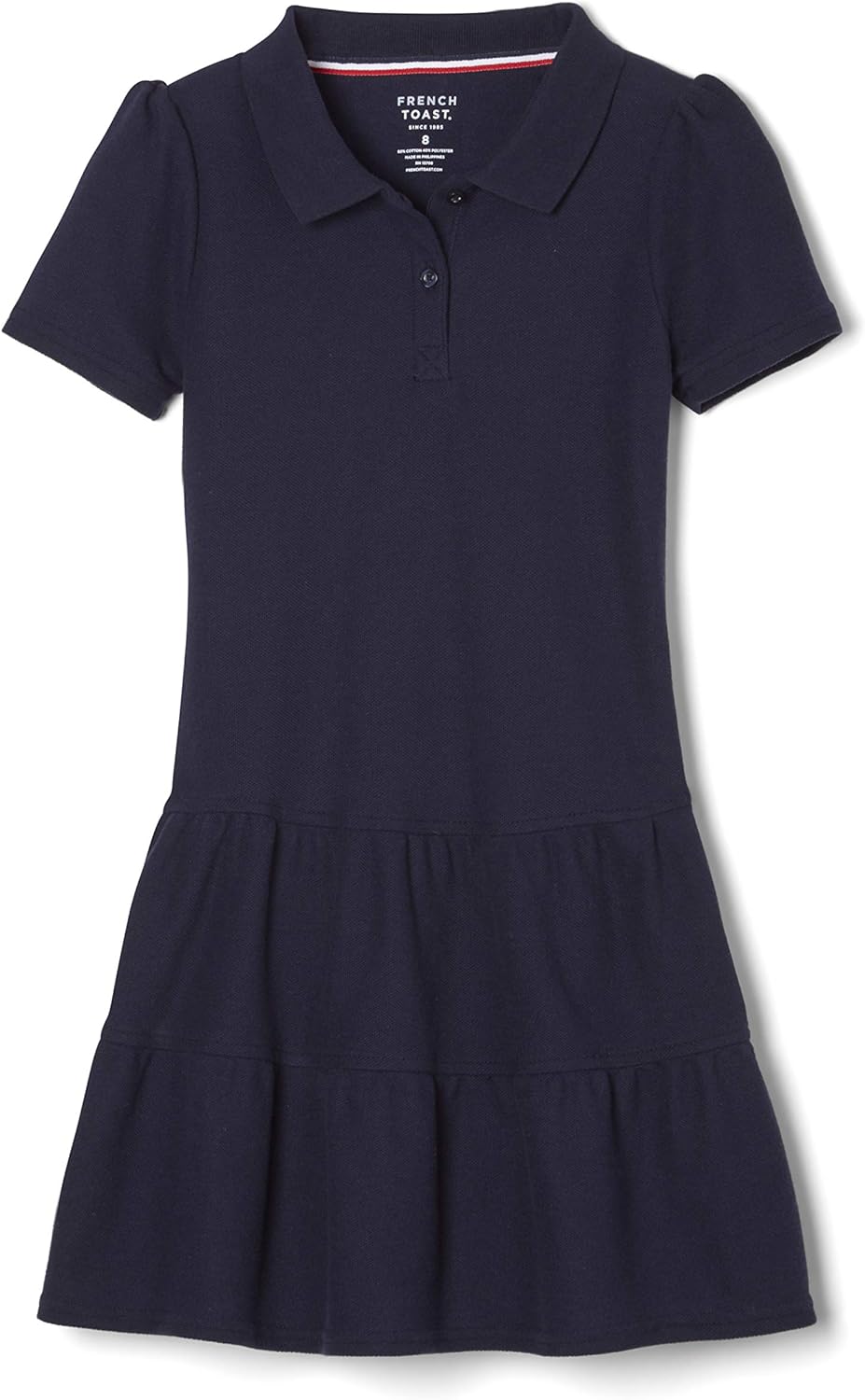 Girls' Ruffle Pique Polo Dress
