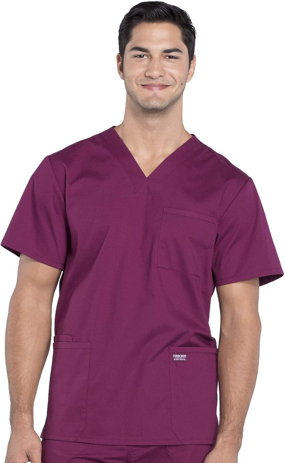 Scrubs for Men Workwear Professionals V-Neck 4 Pocket Scrub Top WW695