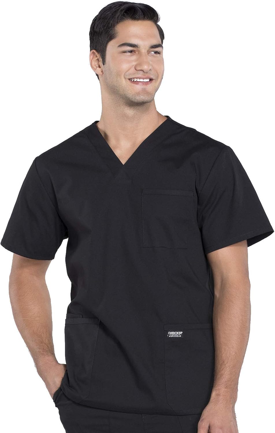 Scrubs for Men Workwear Professionals V-Neck 4 Pocket Scrub Top WW695