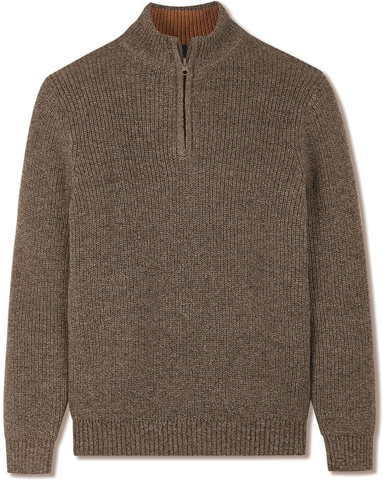 Kid Nation Boys Sweater 100% Cotton Quarter Zip Sweater Kids Cable Knit Casual Pullover (Previously Amazon Essentials)