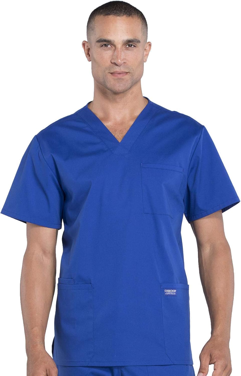 Scrubs for Men Workwear Professionals V-Neck 4 Pocket Scrub Top WW695