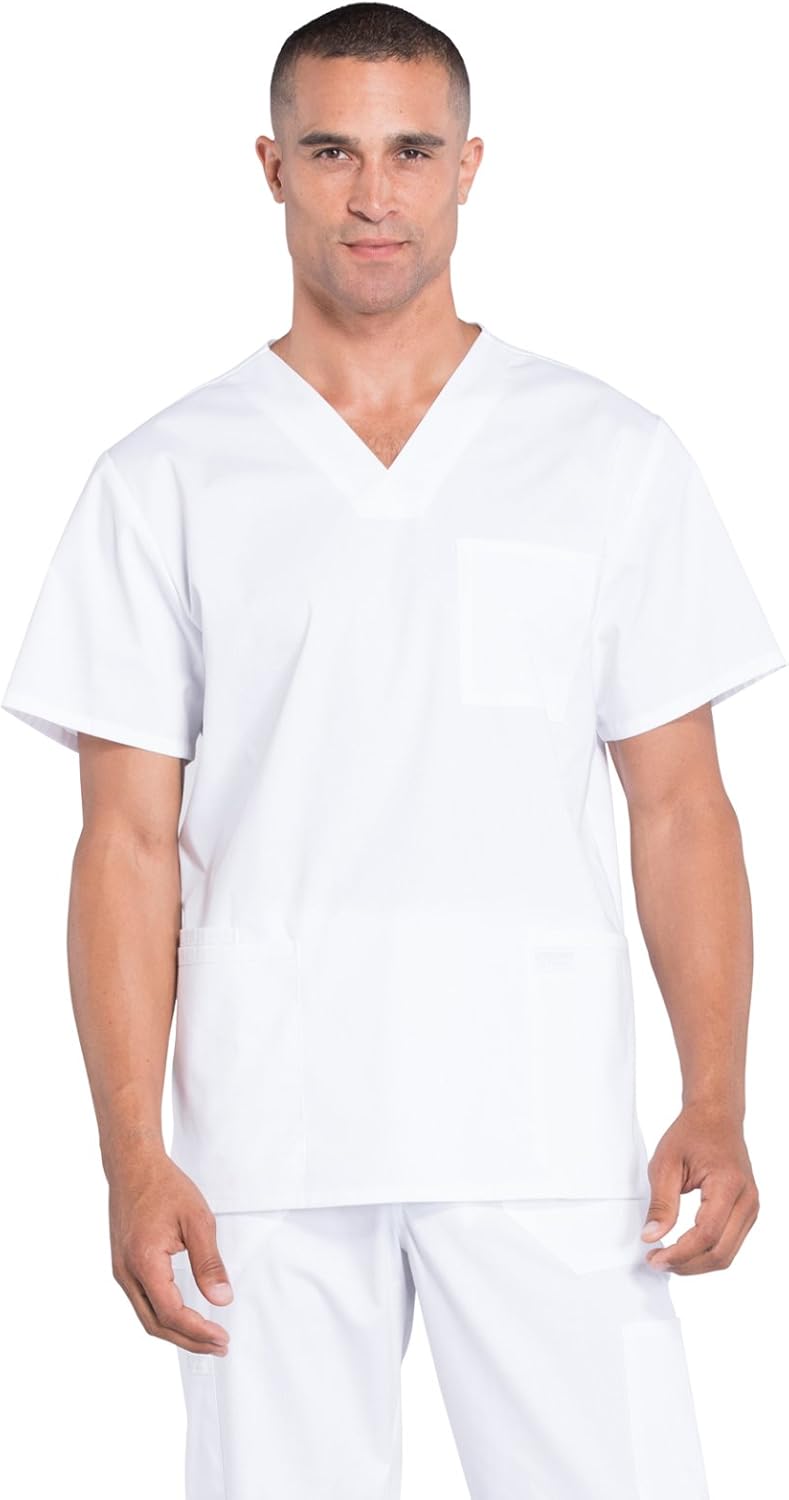 Scrubs for Men Workwear Professionals V-Neck 4 Pocket Scrub Top WW695