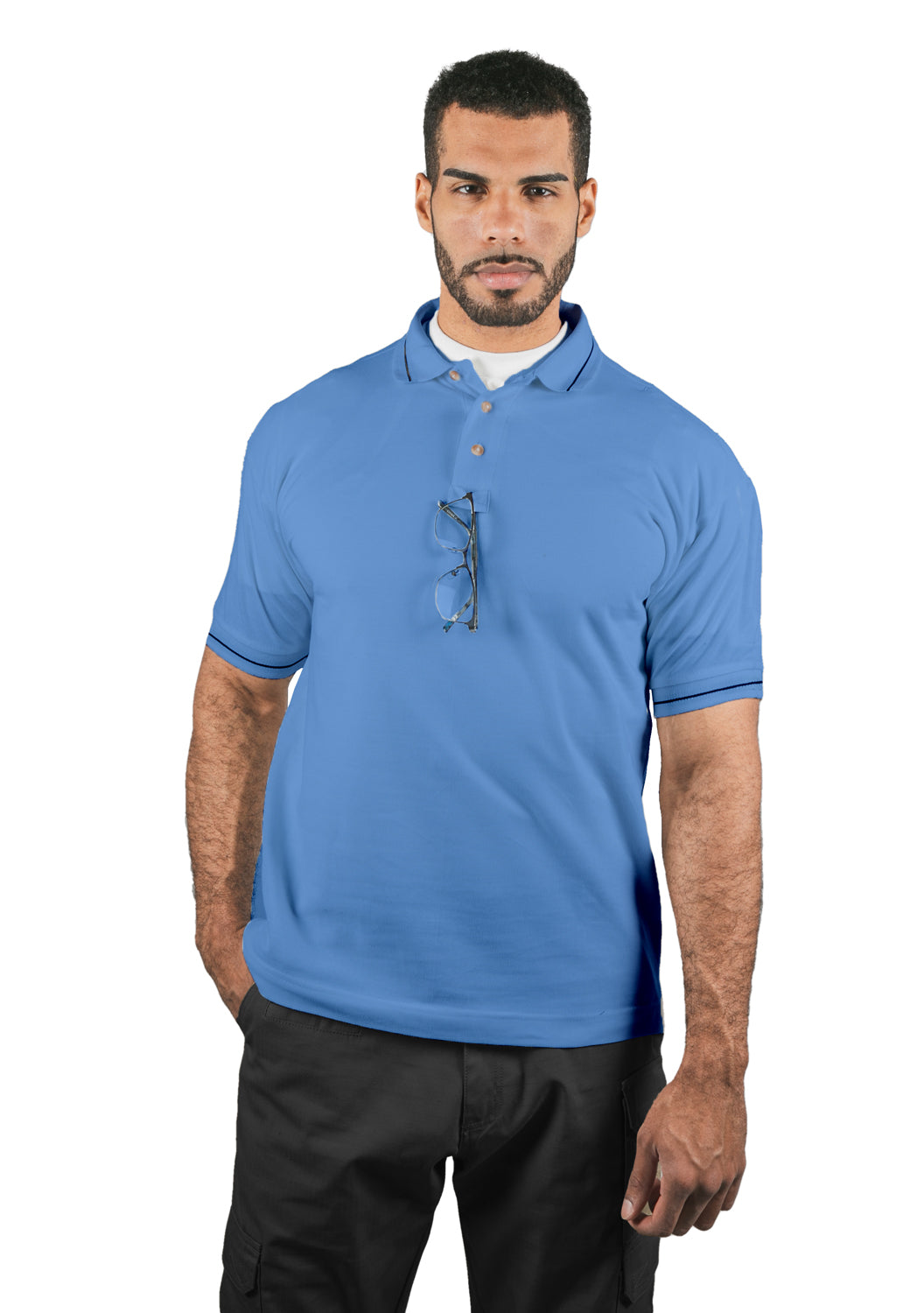 Polycotton Tactical Stripe Polo Shirts