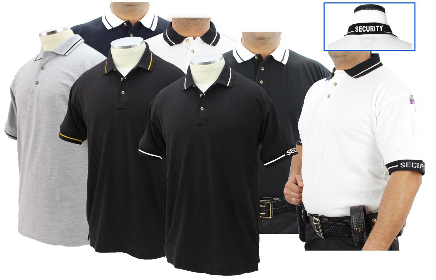 First Class Polycotton Security shortsleeve Polo Shirt