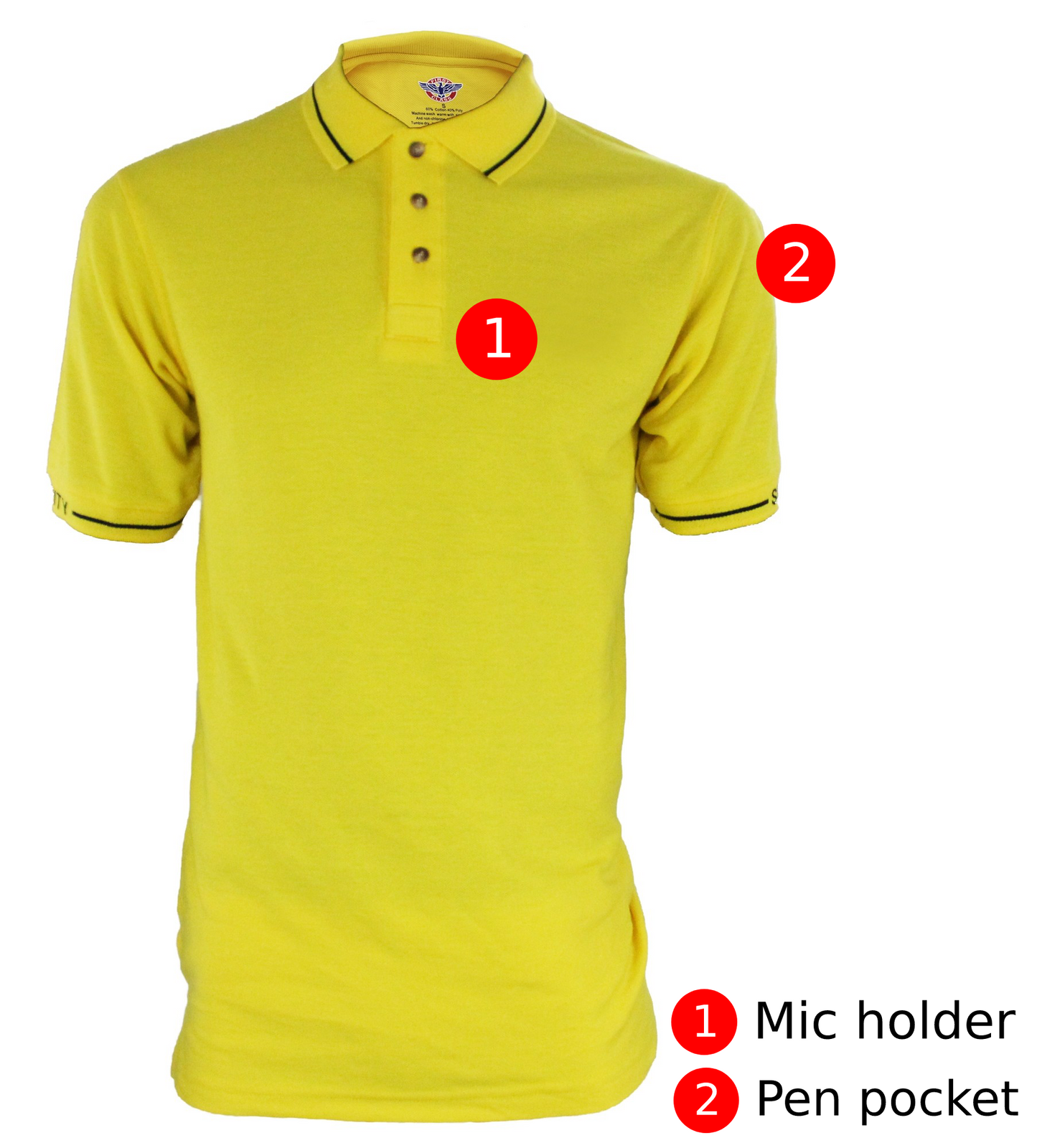 First Class Polycotton Security shortsleeve Polo Shirt