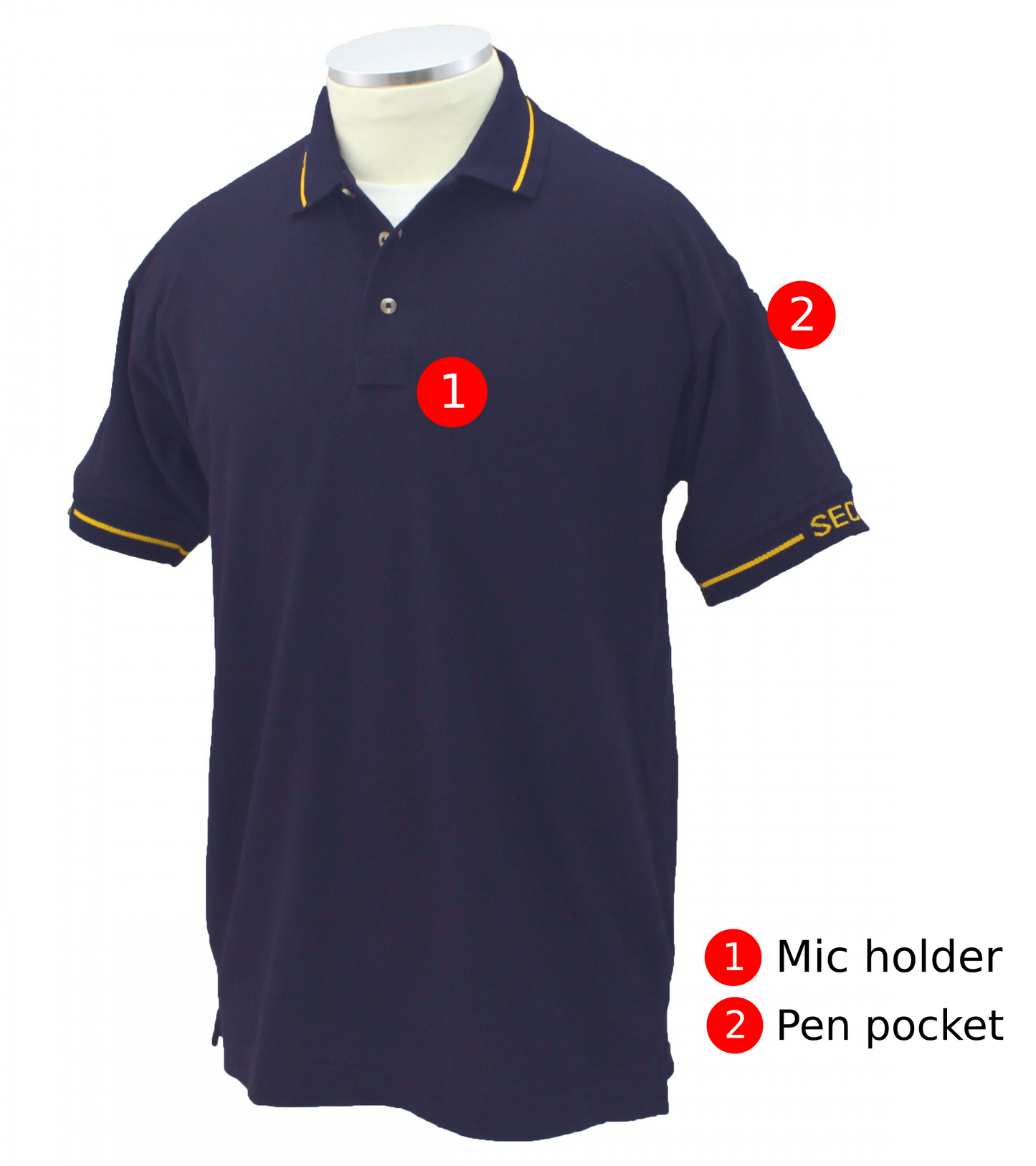 First Class Polycotton Security shortsleeve Polo Shirt