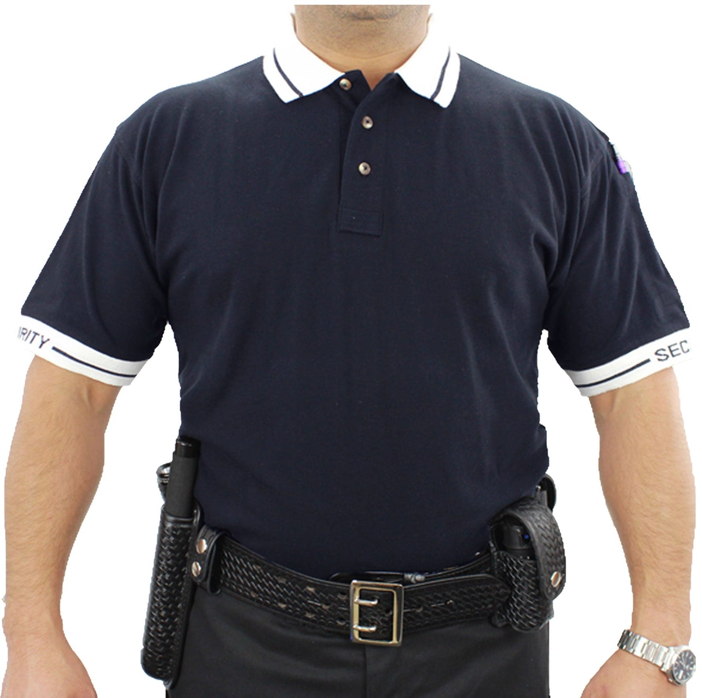 First Class Polycotton Security shortsleeve Polo Shirt