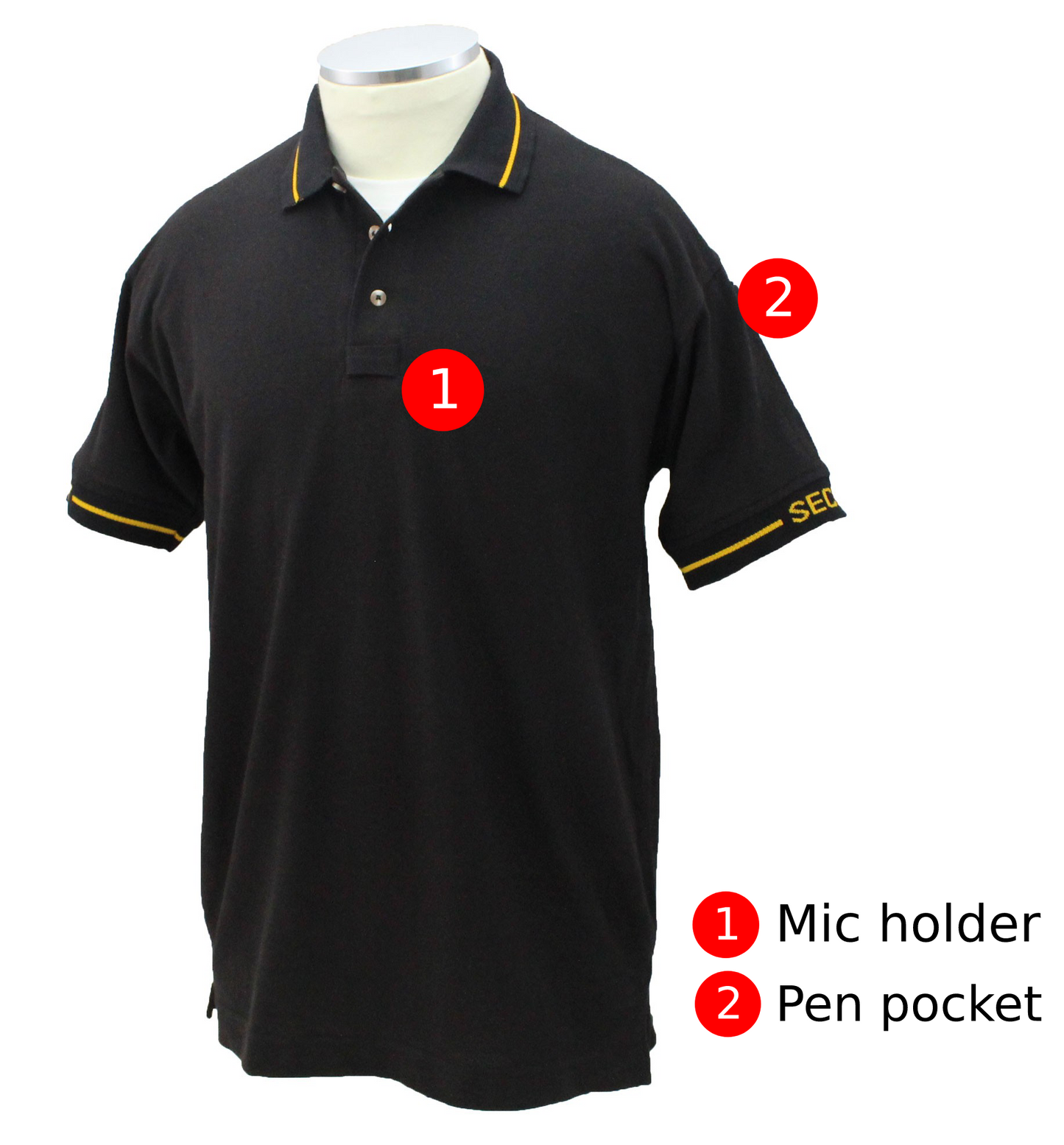 First Class Polycotton Security shortsleeve Polo Shirt