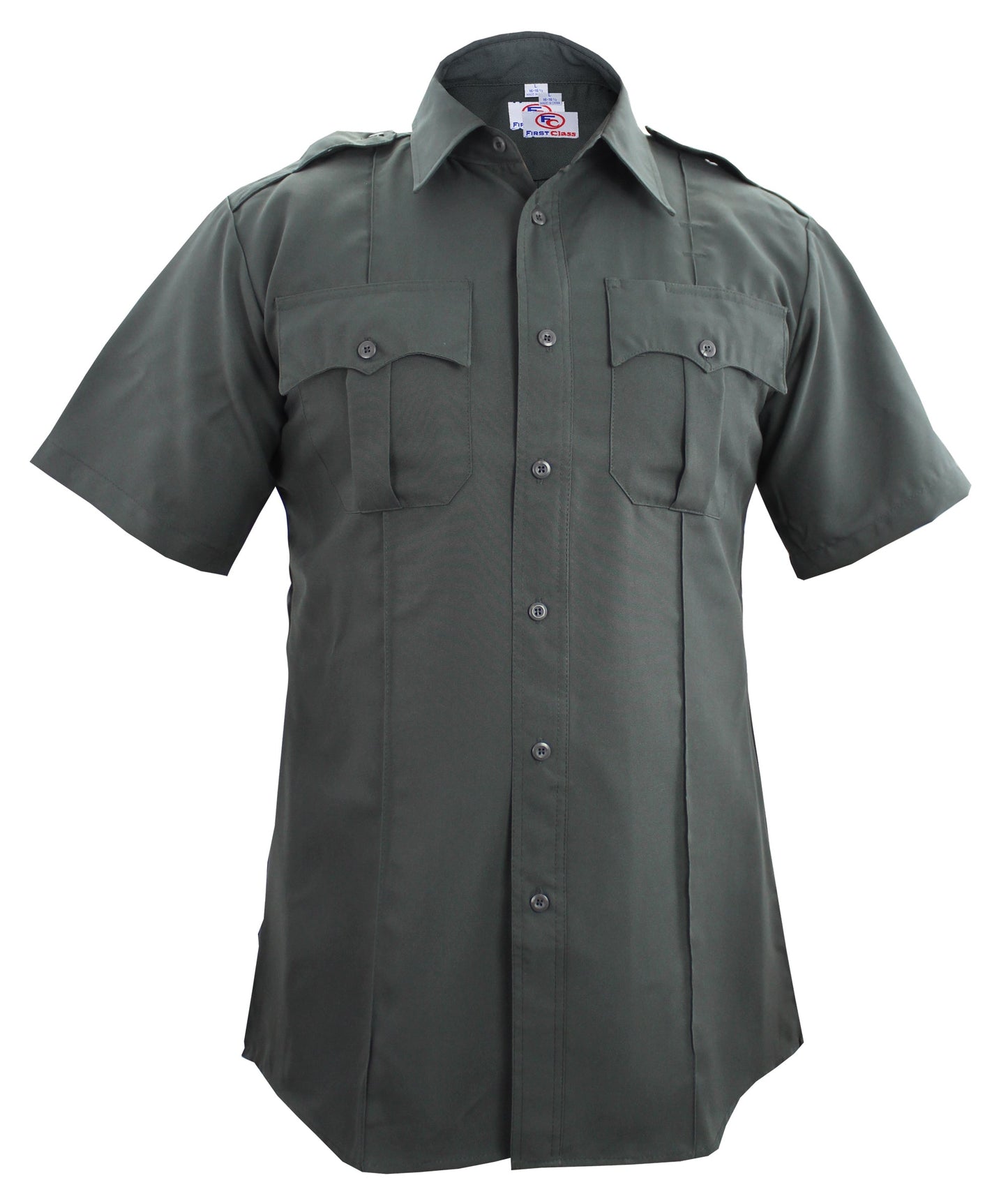 FIRST CLASS 100% POLYESTER SHORT SLEEVE UNIFORM SHIRT