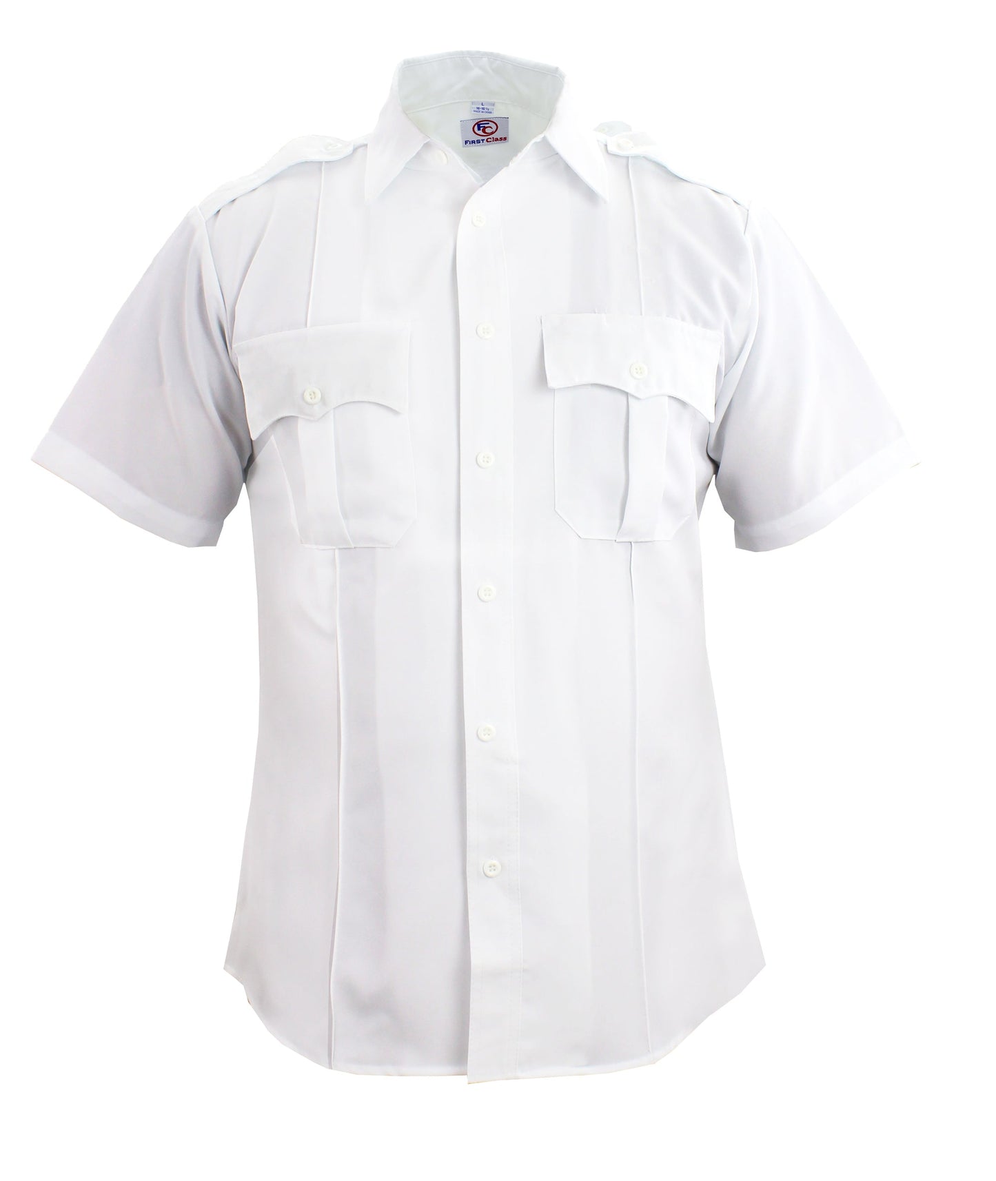 FIRST CLASS 100% POLYESTER SHORT SLEEVE ZIPPERED UNIFORM SHIRTS