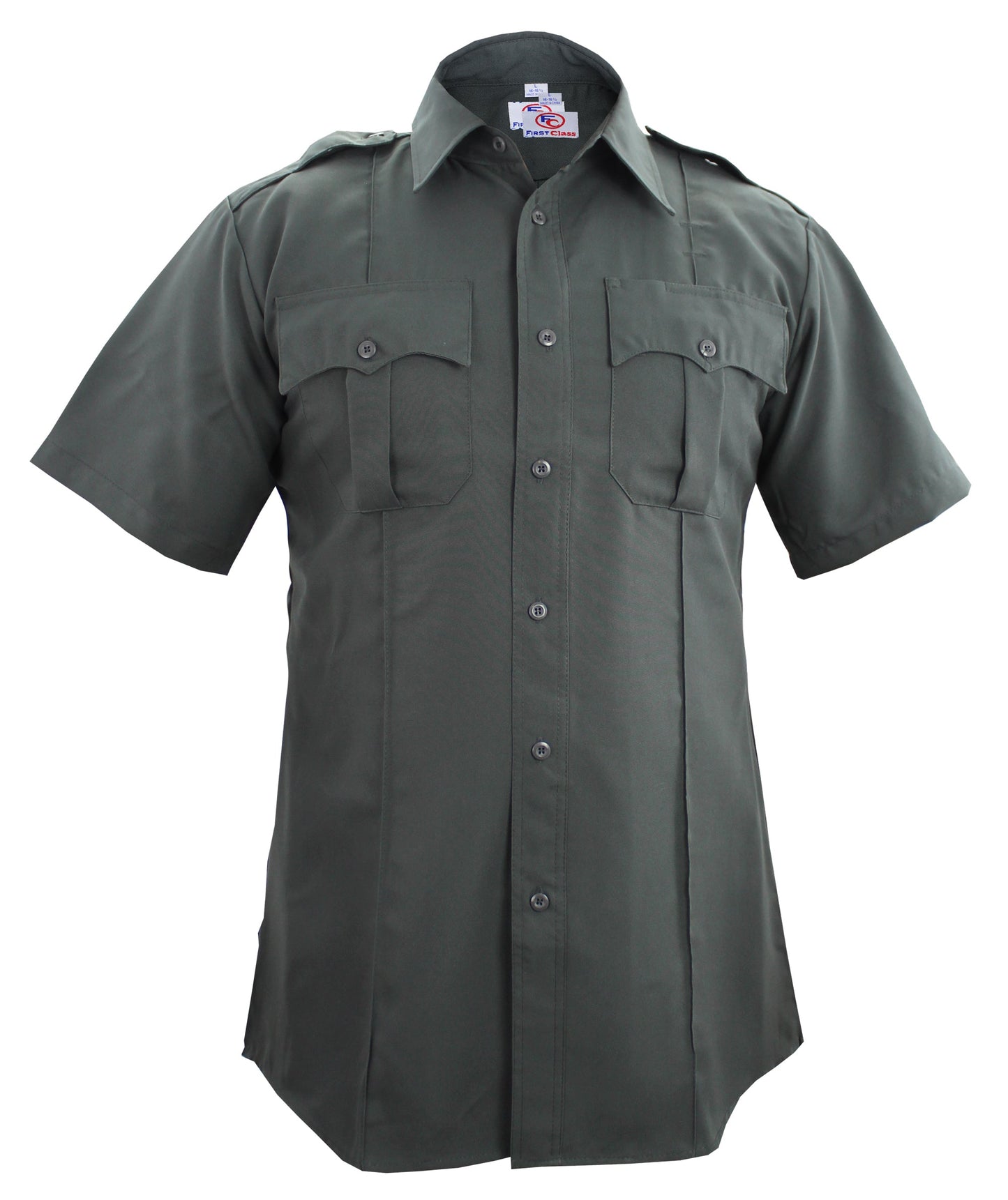 FIRST CLASS 100% POLYESTER SHORT SLEEVE ZIPPERED UNIFORM SHIRTS