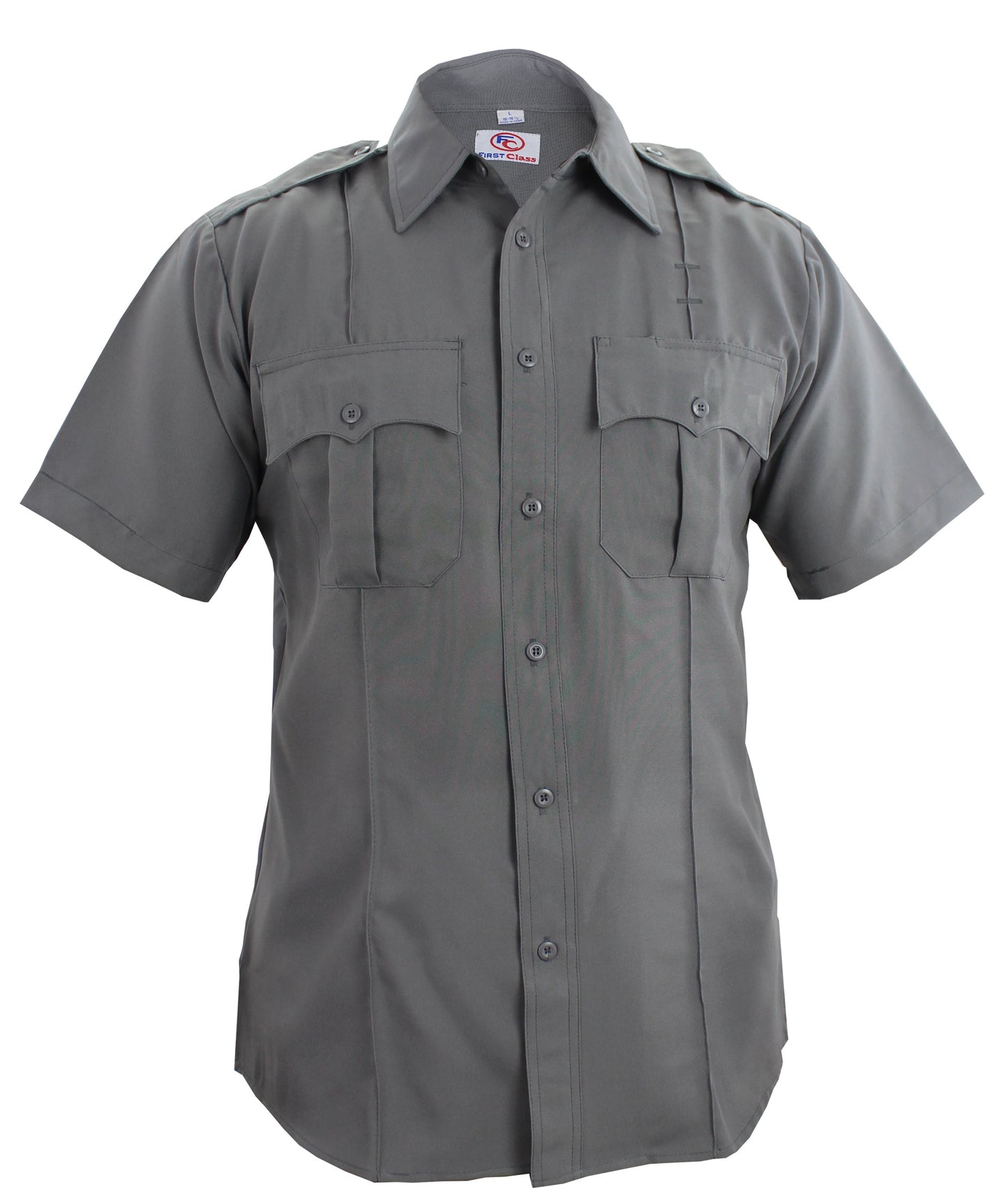 FIRST CLASS 100% POLYESTER SHORT SLEEVE ZIPPERED UNIFORM SHIRTS