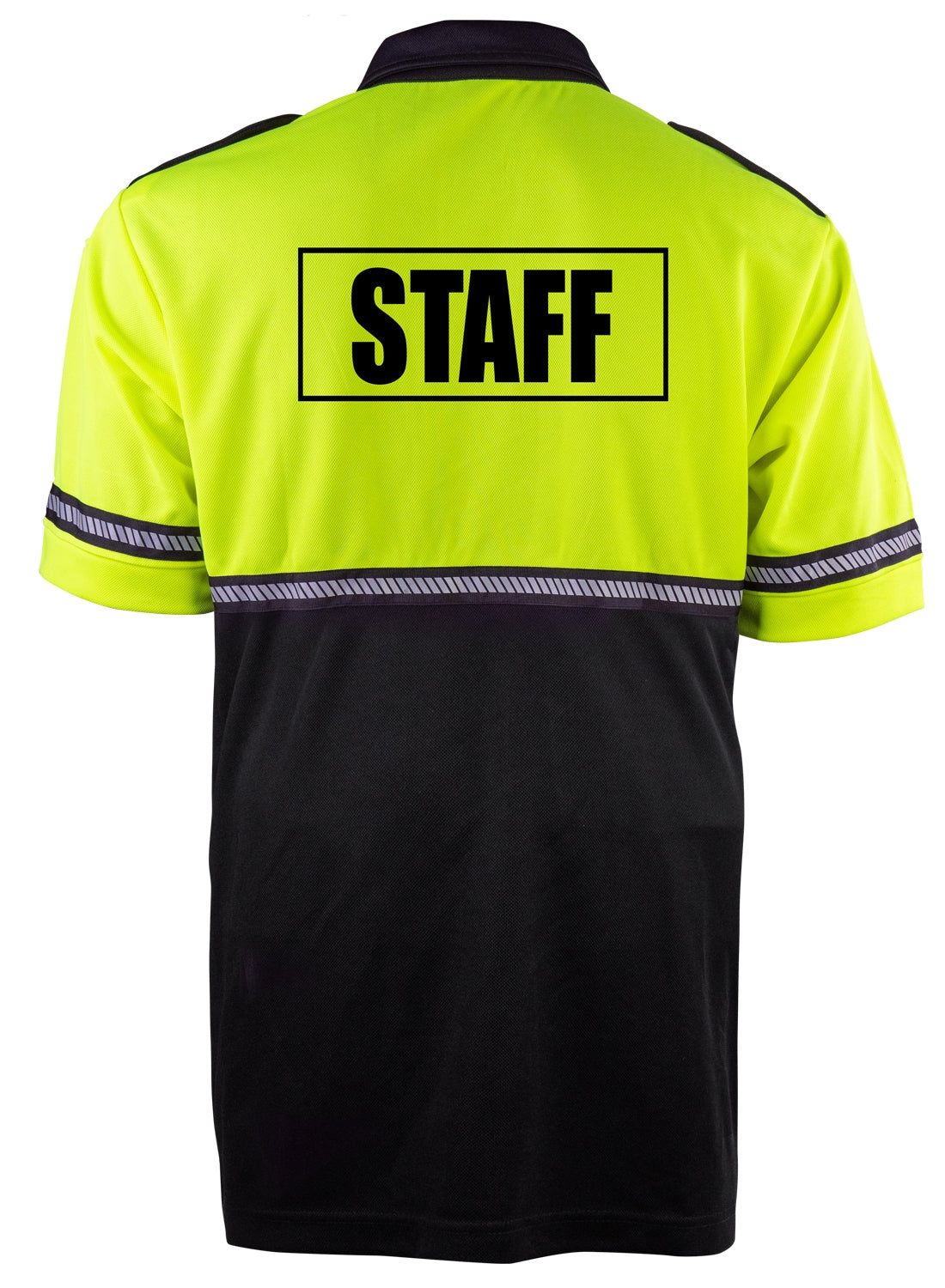 TWO TONE STAFF BIKE PATROL SHIRT WITH ZIPPER POCKET AND HASH STRIPES