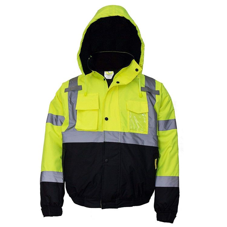 Professional reflective uniform security jacket