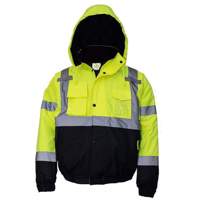 Professional reflective uniform security jacket