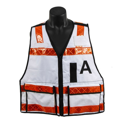 Custom Men Reflective Vest Workwear Construction Clothing Safety Vest with Pockets Logo