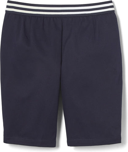 Girls' Pull-on Stretch Contrast Waistband Shorts
