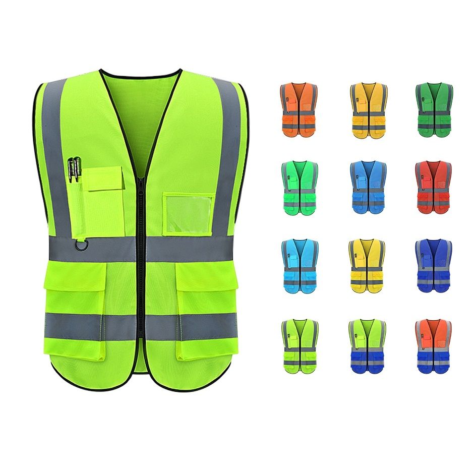 En20471 Approved High Visibility Reflective Safety Vest