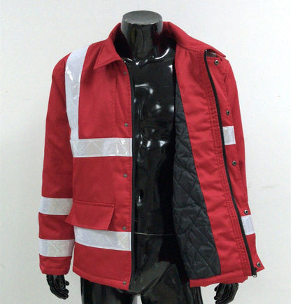 Fashion Mechanic Workwear Yellow Uniform Hi Vis Safety Jacket Reflective High Visibility Heavy Duty Water Resistant Outdoor Coat