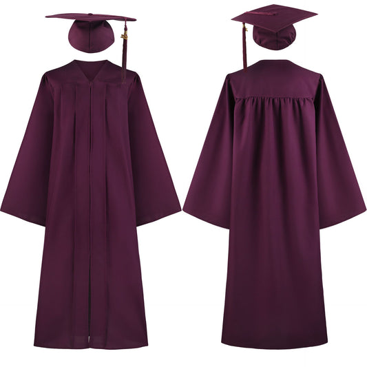 Unisex Matte 4 PCS Graduation Cap and Gown
