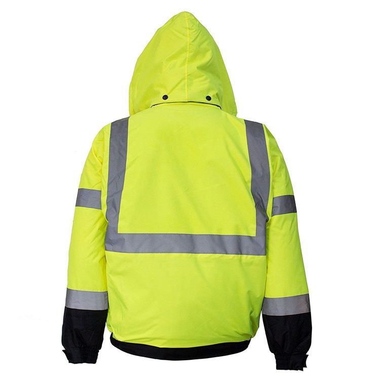 Professional reflective uniform security jacket
