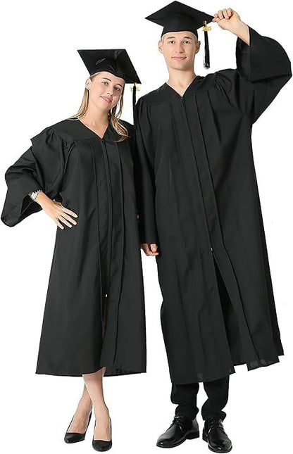 Unisex Matte 4 PCS Graduation Cap and Gown