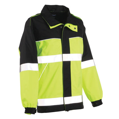 Fashion Mechanic Workwear Yellow Uniform Hi Vis Safety Jacket Reflective High Visibility Heavy Duty Water Resistant Outdoor Coat