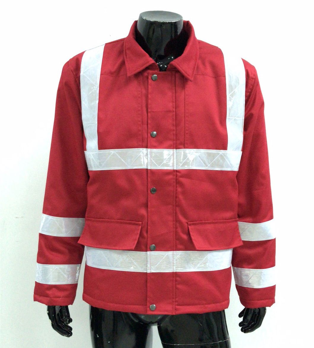 Fashion Mechanic Workwear Yellow Uniform Hi Vis Safety Jacket Reflective High Visibility Heavy Duty Water Resistant Outdoor Coat