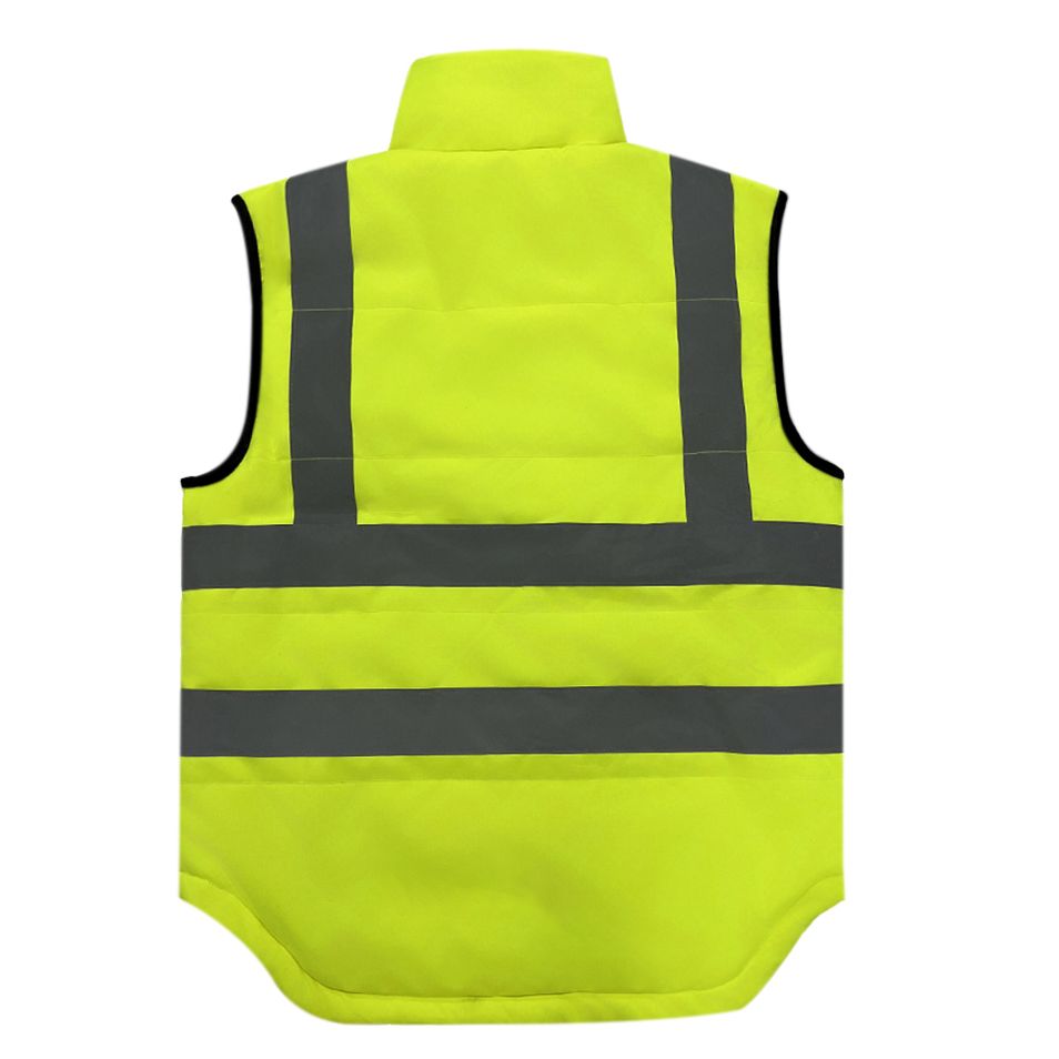 Durable Hi - Vis Safety Coat - Reinforced Patches for Industrial Work