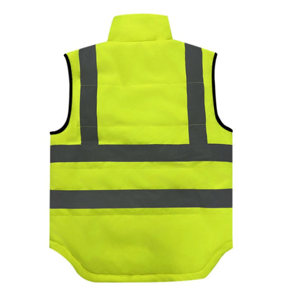 Durable Hi - Vis Safety Coat - Reinforced Patches for Industrial Work