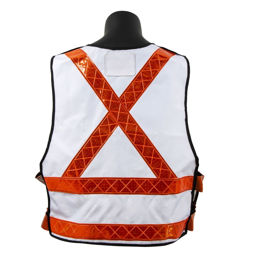 Custom Men Reflective Vest Workwear Construction Clothing Safety Vest with Pockets Logo