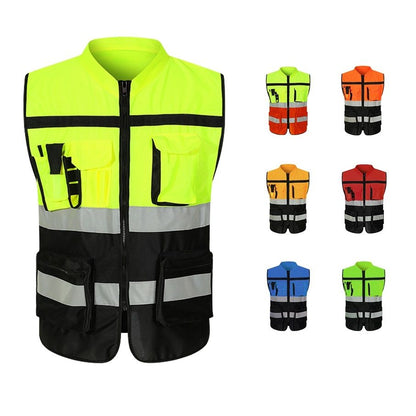En20471 Approved High Visibility Reflective Safety Vest