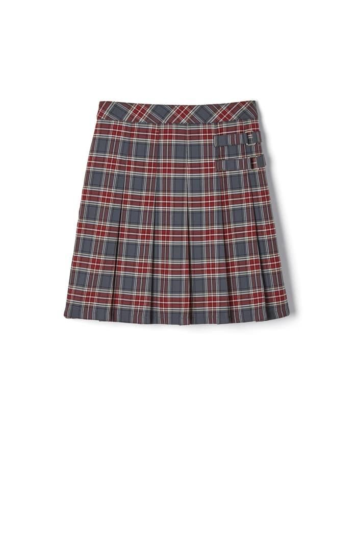 Women's basic mini A-line skirt, school uniform customization.