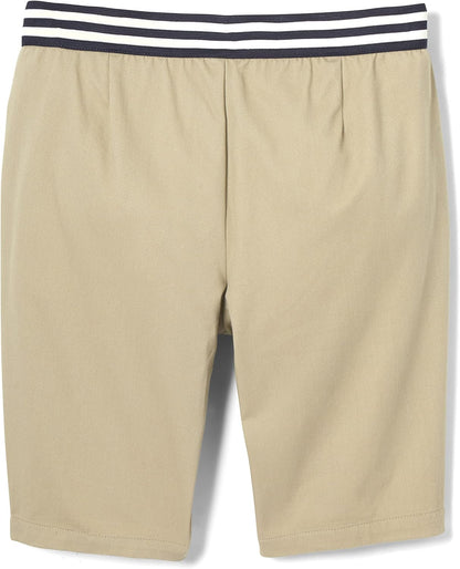 Girls' Pull-on Stretch Contrast Waistband Shorts