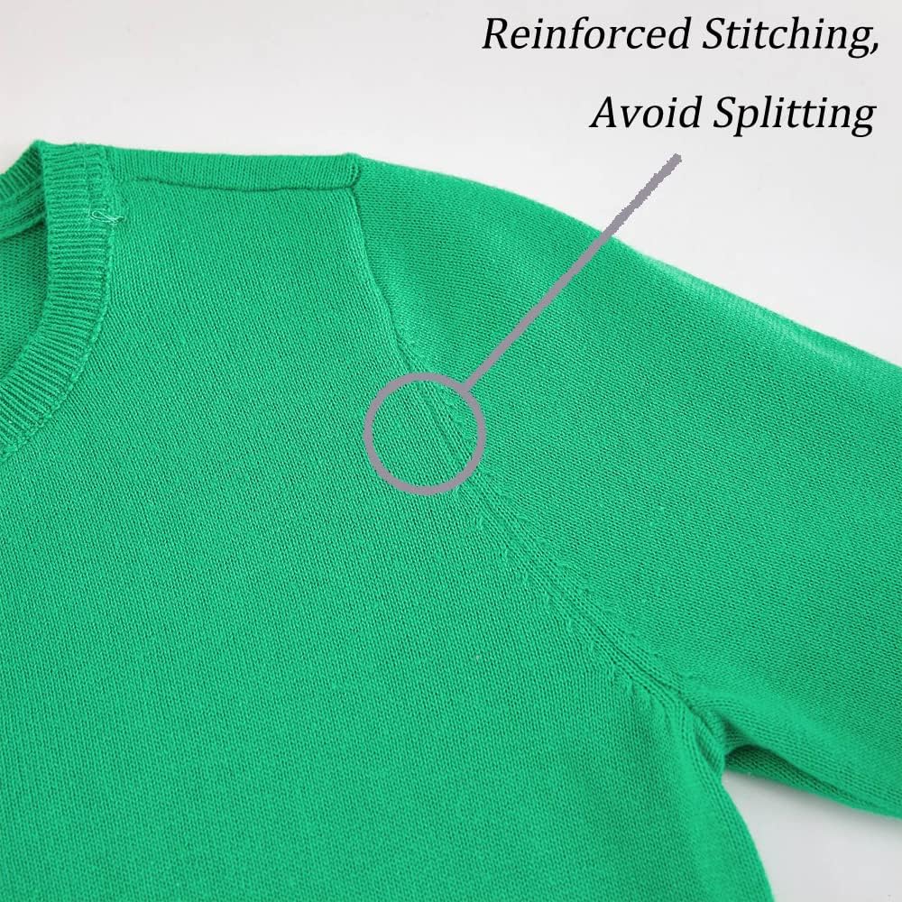 Girls' Cardigans Sweater Cotton Button Solid Long Sleeve Knit Sweaters
