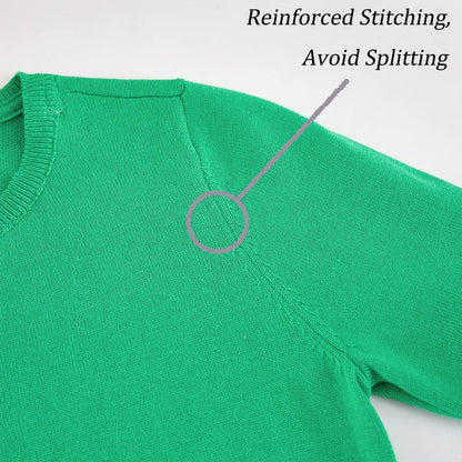 Girls' Cardigans Sweater Cotton Button Solid Long Sleeve Knit Sweaters