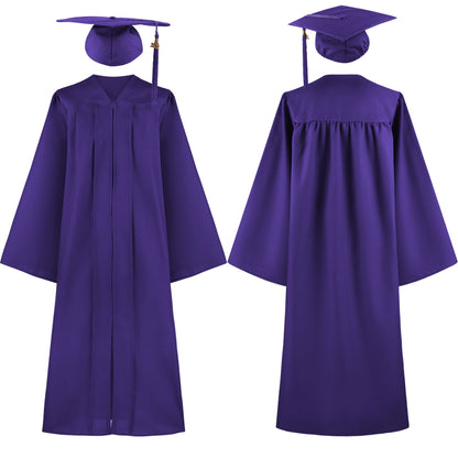 Unisex Matte 4 PCS Graduation Cap and Gown
