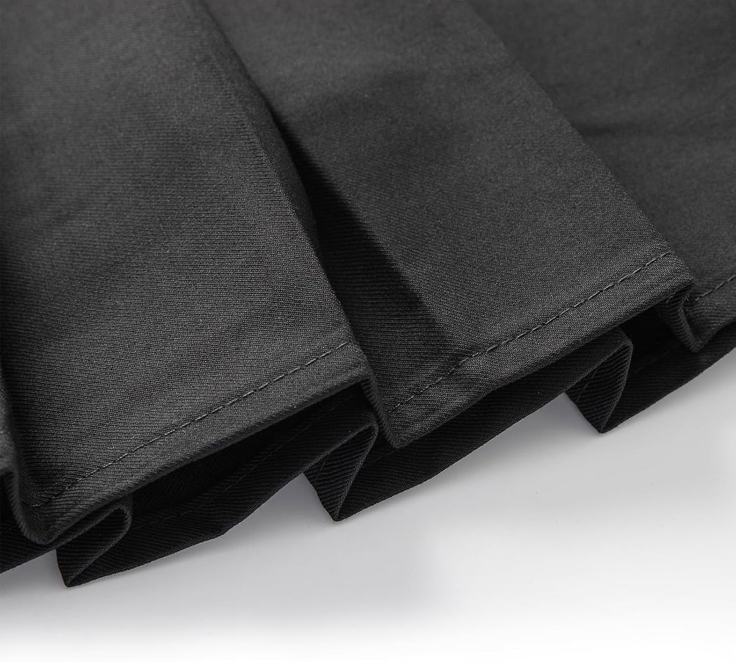 Uniform Pleated Scooter Skirt with Under Shorts Pull On Elastic Waist Skirt