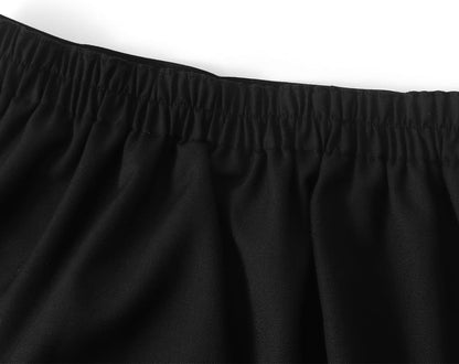 Girls Button Pleated Scooter Skirt School Uniform