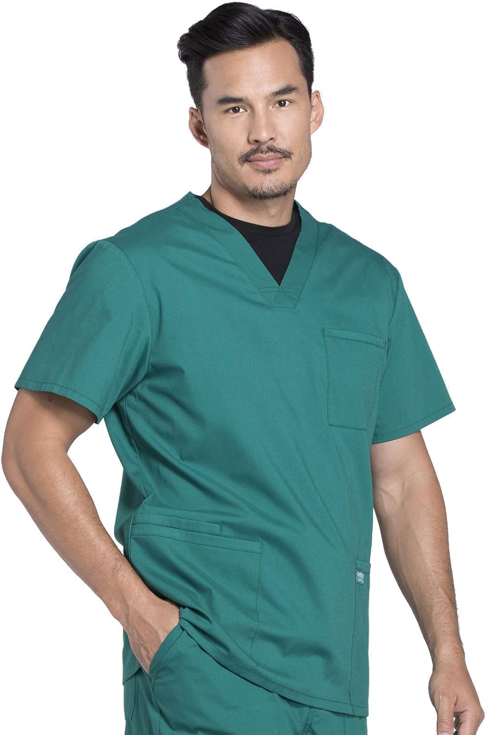 Scrubs for Men Workwear Professionals V-Neck 4 Pocket Scrub Top WW695