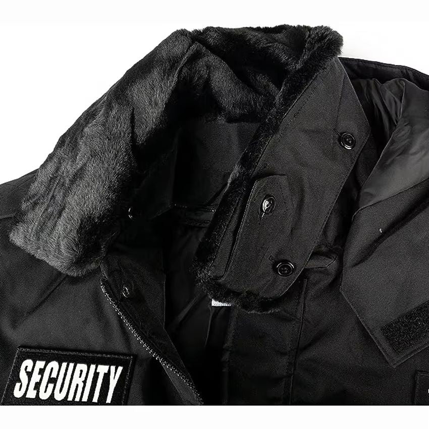Custom Security Guard Bomber Jacket with Reflective Security Winter Coat