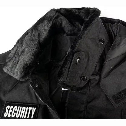 Custom Security Guard Bomber Jacket with Reflective Security Winter Coat