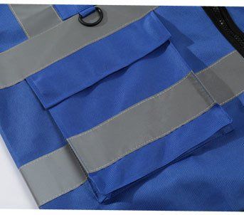 120g Heavy Knitted Fabric with Circular Lock Edge Reflective Vest, Work Fishing Vest, Traffic Volunteer