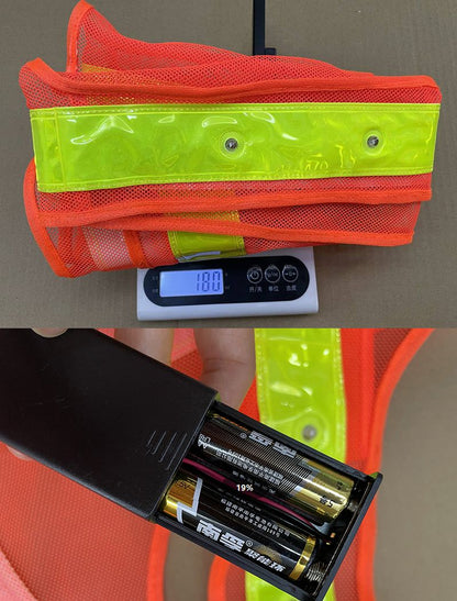 Mesh Fabric LED Flash Road Safety Reflective Vest