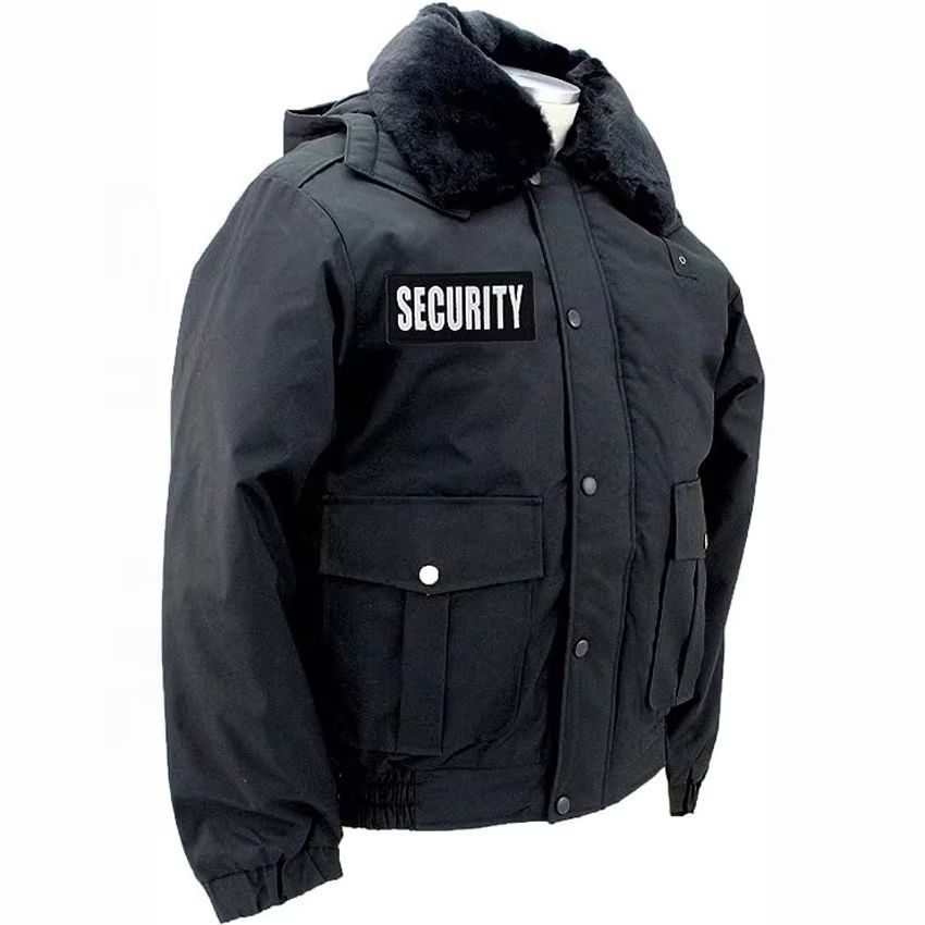 Custom Security Guard Bomber Jacket with Reflective Security Winter Coat