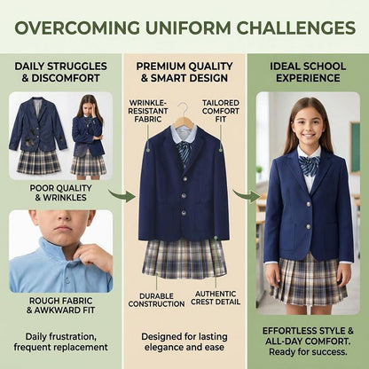 Girls Blazer Jacket Long Sleeve Teen Notched Collar/Lapel Collar Graduation Open Front Pockets Kids Blazers Suit
