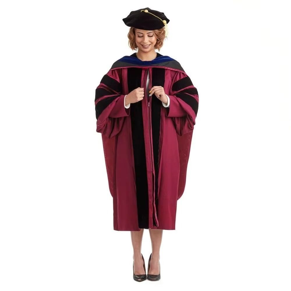 GraduationMall Graduation Doctoral Hood for Philosophy PhD Degree Deluxe Doctorate Academic Hood