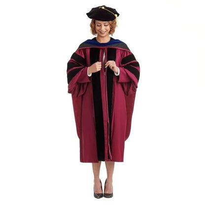GraduationMall Graduation Doctoral Hood for Philosophy PhD Degree Deluxe Doctorate Academic Hood