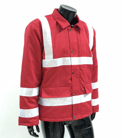 Fashion Mechanic Workwear Yellow Uniform Hi Vis Safety Jacket Reflective High Visibility Heavy Duty Water Resistant Outdoor Coat